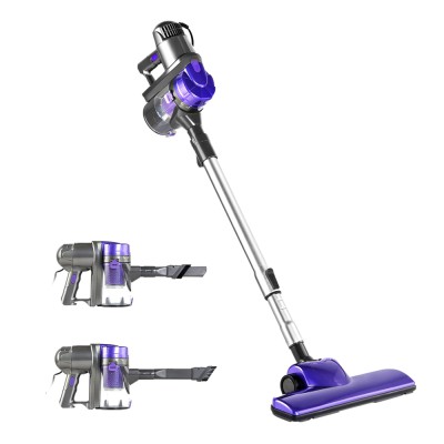 Devanti 450W Corded Stick Vacuum Cleaner, Handheld Convertible, 15kPa Suction, 4m Cable, Purple/Silver, 1Yr Warranty