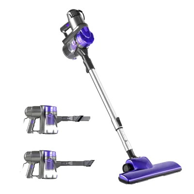 Devanti 450W Corded Stick Vacuum Cleaner, Handheld Convertible, 15kPa Suction, 4m Cable, Purple/Silver, 1Yr Warranty