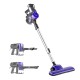 Devanti 450W Corded Stick Vacuum Cleaner, Handheld Convertible, 15kPa Suction, 4m Cable, Purple/Silver, 1Yr Warranty