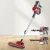 Devanti 450W Corded Stick Vacuum, Handheld Convertible, 15000Pa Suction, Lightweight, Red/Silver, 4m Cable