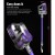 Devanti Cordless Stick Vacuum Cleaner, 150W, Bagless, Purple, HEPA Filter, 35min Run Time, 8000Pa Suction, Lightweight