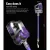 Devanti Cordless Stick Vacuum Cleaner, 150W, Bagless, Purple, HEPA Filter, 35min Run Time, 8000Pa Suction, Lightweight