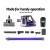 Devanti Cordless Stick Vacuum Cleaner, 150W, Bagless, Purple, HEPA Filter, 35min Run Time, 8000Pa Suction, Lightweight