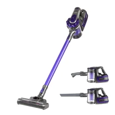 Devanti Cordless Stick Vacuum Cleaner, 150W, Bagless, Purple, HEPA Filter, 35min Run Time, 8000Pa Suction, Lightweight