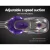 Devanti 150W Cordless Stick Vacuum Cleaner with Motorised Roller Brush, HEPA Filter, LED, 35min – Purple