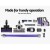 Devanti 150W Cordless Stick Vacuum Cleaner with Motorised Roller Brush, HEPA Filter, LED, 35min – Purple