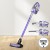 Devanti Cordless 150W Stick Vacuum Cleaner, Purple/Grey - Motorized Roller, HEPA Filter, 25 Min Runtime