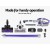 Devanti Cordless 150W Stick Vacuum Cleaner, Purple/Grey - Motorized Roller, HEPA Filter, 25 Min Runtime