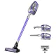 Devanti Cordless 150W Stick Vacuum Cleaner, Purple/Grey - Motorized Roller, HEPA Filter, 25 Min Runtime
