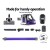 Devanti Cordless Stick Vacuum Cleaner - 150W, 8000Pa Suction, HEPA Filter, 2000mAh Battery, Purple, 35 Min Runtime Devanti Cordless Stick Vacuum Cleaner - 150W, 8000Pa Suction, HEPA Filter, 2000mAh Battery, Purple, 35 Min Runtime