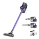 Devanti Cordless Stick Vacuum Cleaner - 150W, 8000Pa Suction, HEPA Filter, 2000mAh Battery, Purple, 35 Min Runtime