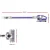 Devanti Cordless Stick Vacuum Cleaner 150W, HEPA Filter, 8000Pa Suction, 25 Min Run Time, 2000mAh Battery, Purple