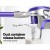 Devanti Cordless Stick Vacuum Cleaner 150W, HEPA Filter, 8000Pa Suction, 25 Min Run Time, 2000mAh Battery, Purple