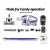 Devanti Cordless Stick Vacuum Cleaner 150W, HEPA Filter, 8000Pa Suction, 25 Min Run Time, 2000mAh Battery, Purple