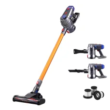 Devanti Cordless Stick Vacuum Cleaner Gold 150W, HEPA Filter, 10,000Pa Suction, LED Headlight, 2 Speeds, 0.6