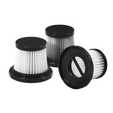 Devanti Replacement HEPA Filters for 150W Cordless Vacuum - 3 Pack, Washable, Eliminates 99.97% Dust & Allergens