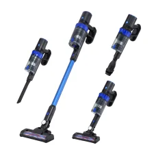Devanti 350W Brushless Cordless Stick Vacuum Cleaner - Blue, 22KPa Suction, 40 Min Runtime, HEPA Filtration, 0.4L