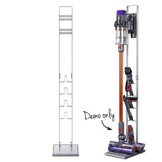 Artiss Freestanding Dyson Vacuum Stand: Cast Iron, No Drilling, Portable, Fits V6-V11 Models, Silver, 11cm Width
