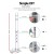 Artiss Freestanding Dyson Vacuum Stand: Cast Iron, No Drilling, Portable, Fits V6-V11 Models, Silver, 11cm Width
