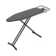 Artiss Freestanding Ironing Board Metal Frame 130x36cm Black - Foldable Iron Rest, Adjustable Height, Non-Slip Legs