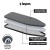 Artiss Freestanding Ironing Board Metal Frame 130x36cm Black - Foldable Iron Rest, Adjustable Height, Non-Slip Legs