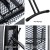 Artiss Freestanding Ironing Board Metal Frame 130x36cm Black - Foldable Iron Rest, Adjustable Height, Non-Slip Legs