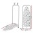 Artiss Wall Mounted Foldable Ironing Board, Metal Frame, 40x4.5x120cm, White, Compact Laundry Solution with Safety Lock