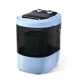 Devanti Portable Washing Machine, Plastic, 3KG, Black - 2-in-1 Wash & Spin Dry, Quiet Operation, Shoe Brush Included