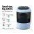 Devanti Portable Washing Machine, Plastic, 3KG, Black - 2-in-1 Wash & Spin Dry, Quiet Operation, Shoe Brush Included