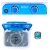 DEVANTi Portable Washing Machine, Plastic, 4.6KG, Blue, 2-in-1 Wash & Spin Dry, Quiet, Camping & Travel Friendly