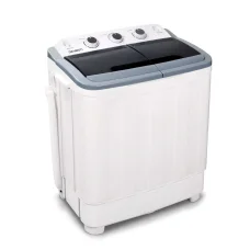 Devanti 5KG Portable Twin Tub Washing Machine, Lightweight & Spin-Dry, Ideal for Camping & Travel, 1-Year Warranty