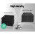 Alpha Acoustic Foam Panels, High-Density Wedge, Black, 30x30x5cm, Set of 60, Soundproofing for Studios & Home Theaters