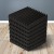 Alpha Acoustic Foam Panels, High-Density Wedge, Black, 30x30x5cm, Set of 60, Soundproofing for Studios & Home Theaters