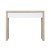 Artiss Console Table with Storage Drawer, White & Pine, 100x35x80cm, Scandinavian Style, Easy Assembly