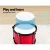 Keezi 7-Piece Kids Drum Set - PVC Finish, Red, 3+ Years, Includes Bass, Toms, Cymbal, Drumsticks, Stool - EN71 Certified