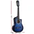 Alpha 34 Inch Classical Guitar, Wooden Body, Nylon Strings, Blue, Beginner Kids Gift, Includes Picks & Carry Bag