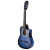 Alpha 34 Inch Classical Guitar, Wooden Body, Nylon Strings, Blue, Beginner Kids Gift, Includes Picks & Carry Bag