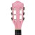 Alpha 34 Inch Classical Guitar, Laminated Linden, Pink, Perfect Beginner Kids Gift, Nylon Strings, Easy Travel Size