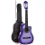 Alpha 34 Inch Classical Guitar, Laminated Linden, Purple, Nylon String, Beginner Set with Stand & Accessories