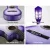 Alpha 34 Inch Classical Guitar, Laminated Linden, Purple, Nylon String, Beginner Set with Stand & Accessories