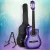 Alpha 34 Inch Classical Guitar, Laminated Linden, Purple, Nylon String, Beginner Set with Stand & Accessories