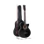Alpha 38 Inch Acoustic Guitar, Laminated Linden, Black, Full Size Cutaway, Steel Strings, Includes Strap & Bag
