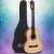 Alpha 39 Inch Classical Guitar, Wooden Body, Natural Color, Nylon Strings, Beginner Gift, Durable Carry Bag Included