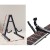 Alpha 41 Inch Acoustic Guitar, Laminated Linden Body, Black, Steel Strings, Dreadnought, with Stand & Accessories