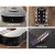 Alpha 41 Inch Acoustic Guitar, Laminated Linden Body, Black, Steel Strings, Dreadnought, with Stand & Accessories
