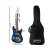 Alpha 41 Inch Electric Guitar, Poplar Body, Maple Neck, Rosewood Fretboard, Black, Humbucker Pickup, Tremolo Bridge
