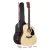 Alpha Acoustic Electric Guitar, Laminated Linden, 41 Inch, Natural Wood, Professional 5-Band EQ, Cutaway Design