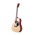 Alpha 41 Inch Acoustic Guitar, Laminated Linden, Natural Wood, Dreadnought, Steel Strings, with Stand & Accessories