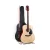 Alpha 41" Acoustic Guitar, Laminated Linden, Natural Wood, Dreadnought Cutaway, Steel Strings, Includes Strap & Picks
