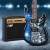 Alpha Electric Guitar Combo Set, Poplar Body, Canadian Maple Neck, Glossy Blue, 20W Amplifier, Beginner-Friendly